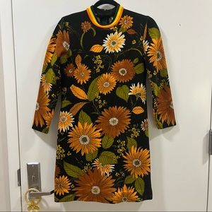 Vintage Sakurarbo floral print 60s dress